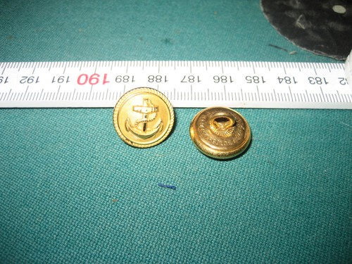 Marine anker gold knopf - marine,