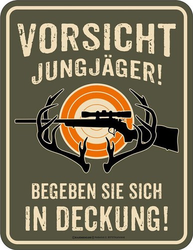 Blechschild vorsicht - blechschild,