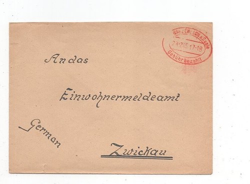 Gebühr bezahlt brief - gebühr,