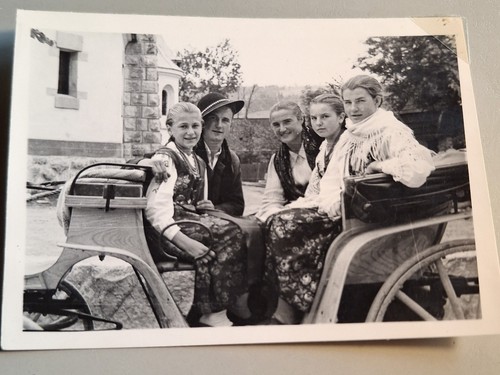 Altes foto vintage - familie, mit