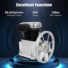 Neu 3.0 PS Druckluft Kompressor Aggregat 2 Zylinder Luftdruck Luft Max 420 L/min