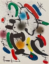 JOAN MIRO "ORIGINALLITHOGRAPHIE VI" 1972 MOURLOT 826 LITOGRAFIA ORIGINAL