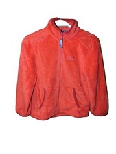 Gr 128 Flauschige Jack Wolfskin Teddy Fleece Jacke Jungen &Mädchen Guter Zustand