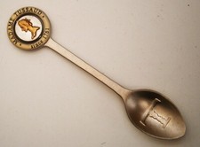 SV648) Vintage Madame Tussaud drehbares Souvenir Sammlerlöffel