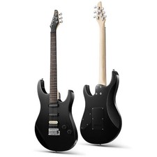 Donner DMT-66 E-Gitarre Solid Body SSH Tonabnehmer + Gigbag Tremolohebel Schwarz