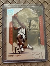 NBA Trading Cards - Flair Nick van Exel Denver Nuggets on-card-autgramm