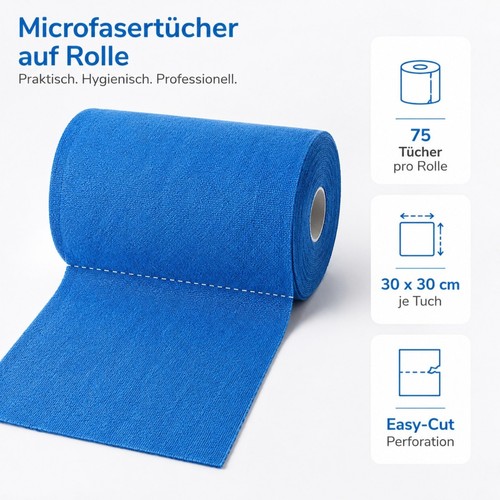 Microfasertücher auf rolle - microfasertücher,