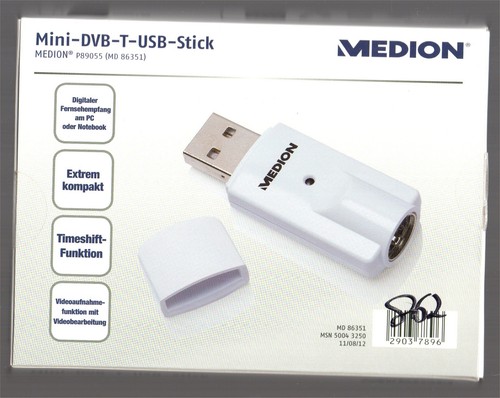 Mini dvb usb stick - mini-dvb-t-usb-stick, (medion