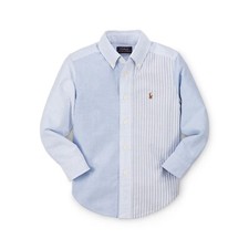 Ralph Lauren Oxfordhemd Blake aus Baumwolle, Blue Multi, 6 yrs, US 7 - NEU