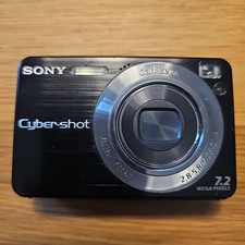 Digitalkamera Sony Cybershot DSC-W120 Schwarz  Funktioniert Getestet Zustand Gut