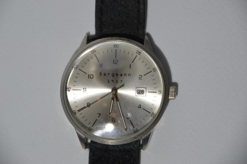 Bergmann uhr 1957 silbernes - bergmann,