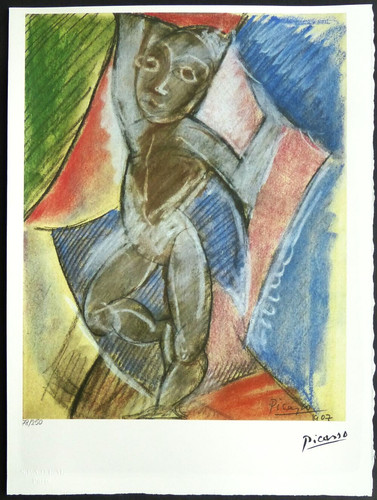 Pablo picasso nude with - nude,
