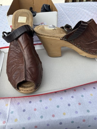 Braune clogs sandalen - clogs,