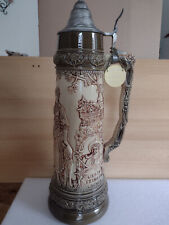 KING 3 LITER bierkrug mit zinndeckel  HANDGEMACHT