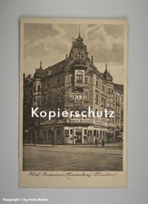 AK HOTEL in DÜSSELDORF mit SCHILDERN um 1929