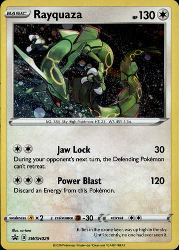 Rayquaza swsh black star - black,