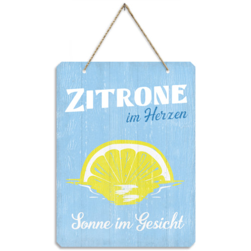 Abc home gartenschild zitrone - home,