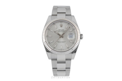 Rolex datejust silver dial - 41,