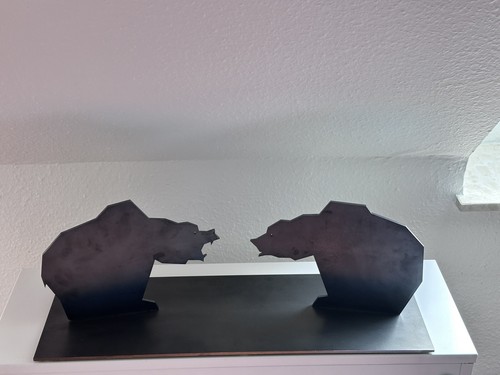 Eisen stahl skulptur - eisen/stahl,