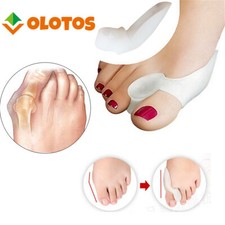 2 - 6 Gel Zehenspreizer Hallux Valgus Silikon Fuß Zehentrenner Zehenkorrektur