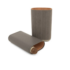 Zigarrenetui Leder / Holz (für 3 Zigarren Ring Ø 25mm / 14 cm)