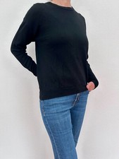 Hessnatur Pullover 100% Schurwolle Schwarz Gr. 38/40 nachhaltig