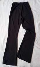 bequeme Shein Schlag-Hose RIPP-Leggings mit Schlag Gr.S schwarz TOP