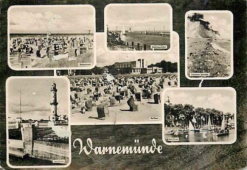 Warnemünde ostseebad - ak,