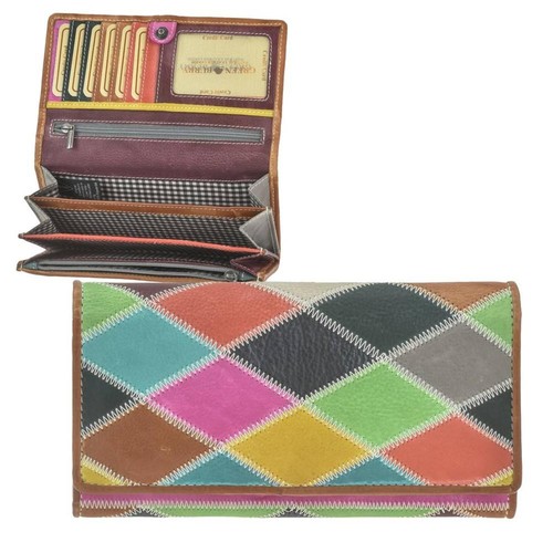 Geldbörse leder 18x9cm - geldbörse,