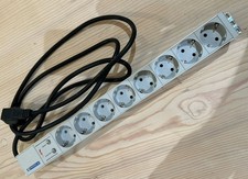 Protec 8-Fach Steckdosenleiste Für 19 Zoll Schrank Mit Überspannungsschutz