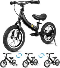 YBIKE Laufrad 2 in 1 Dual Use Kinderlaufräder & Kinderfahrrad schwarz NEU