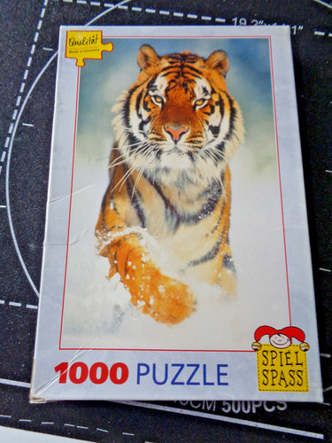 Tiger schnee 1000 teiliges - tiger, im