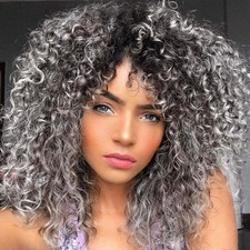 Perücke Damen Afro Lockig