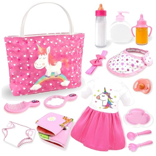 Baby puppe zubehör set - baby, 15tlg