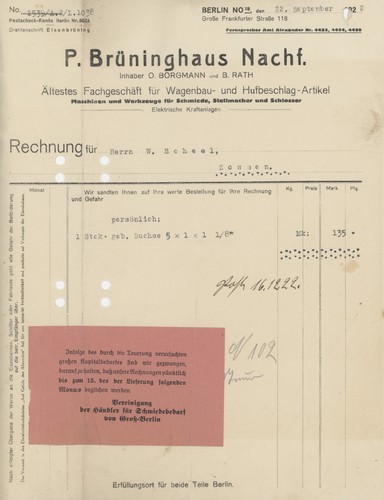 Rechnung berlin brüninghaus - berlin,