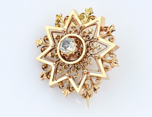 Brosche 585 000 gelbgold - 585/000,