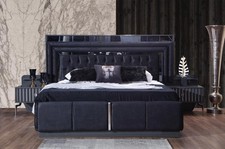 Schwarzes Luxus Chesterfield