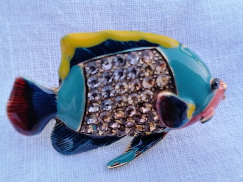 Brosche emailie fisch - emailie,