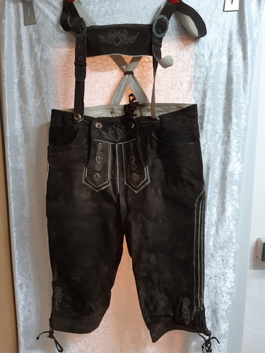 Neuwertig trachtenlederhose - -,