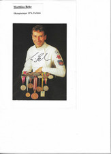 Matthias Behr, Fechten, Autogrammkarte signiert