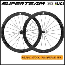 50mm Rennrad Carbonfaser Laufradsatz 23mm 3K Matte Carbon Laufrader 700C Bike