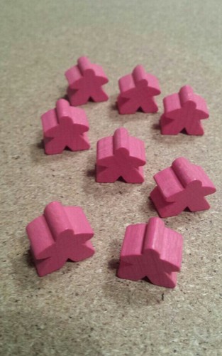Carcassonne meeple set - -,