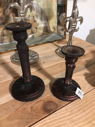 Set vintage kerzenständer - set,