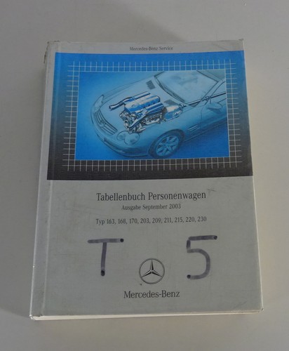 Tabellenbuch mercedes benz - mercedes,