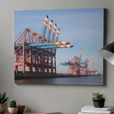 Leinwandbild hafen hamburg - leinwandbild,