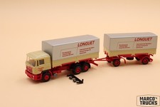 Herpa MAN F90 Wechselbrückenanhänger LKW 2-Achs / 3-Achs "Otto Longuet Lübeck" 1:87 /
