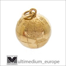 333 Gelbgold Charm Anhänger Globus Weltkugel 8k gold pendant world globe 8ct