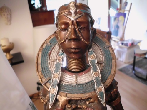 Bronze skulptur massai - skulptur,