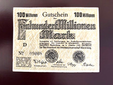 Notgeld 1923, 100 Mill