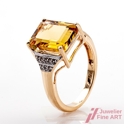 Ring 585 gelbgold mit - 585,